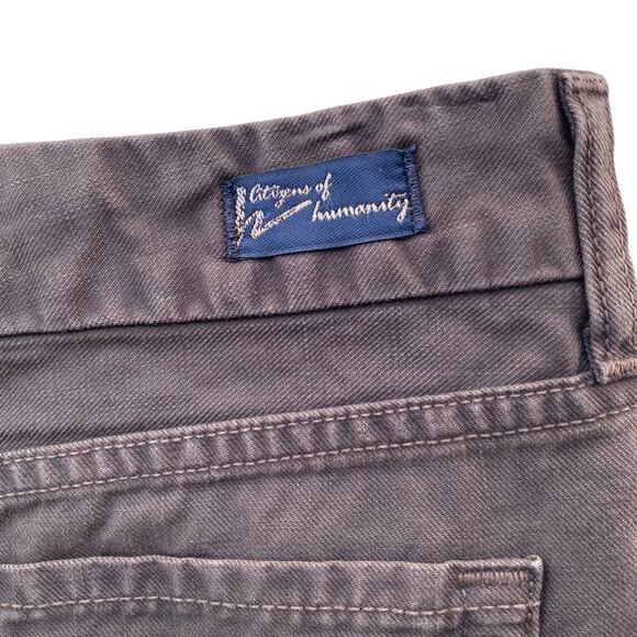 New Citizens of Humanity by Jerome Dahan Brown Jean Denim Micro Mini Skirt 28 - Picture 9 of 12